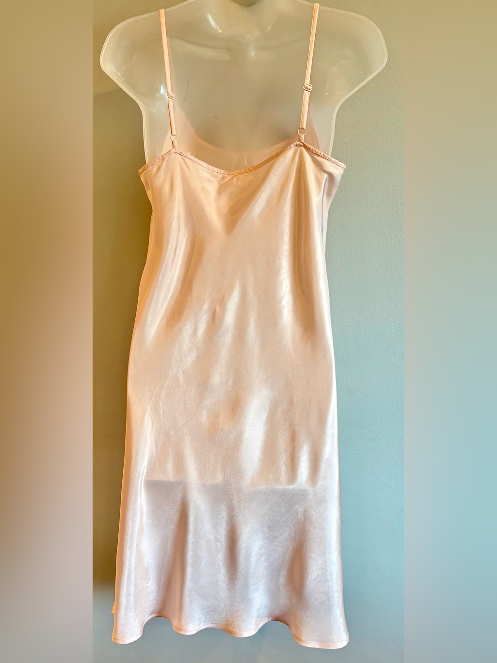 Ghost London Blush Pink Satin Slip Dress Minimalist Sophisticated Size Small — image 3 of 7